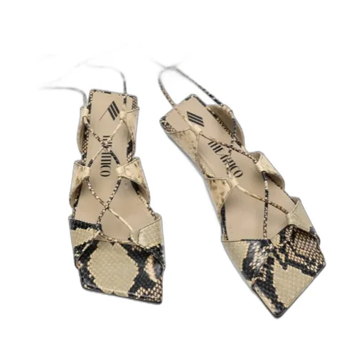 Renee Embossed Strapped Sandals
