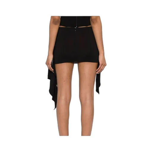 Draped Jersey Mini Skirt