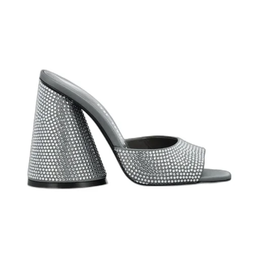 Square-Headed High-Heeled Sandals