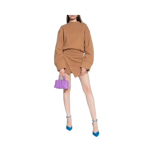 Drop Shoulder Asymmetric Mini Dress