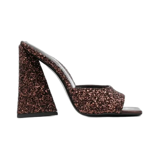 Devon Sequinned Heeled Mules