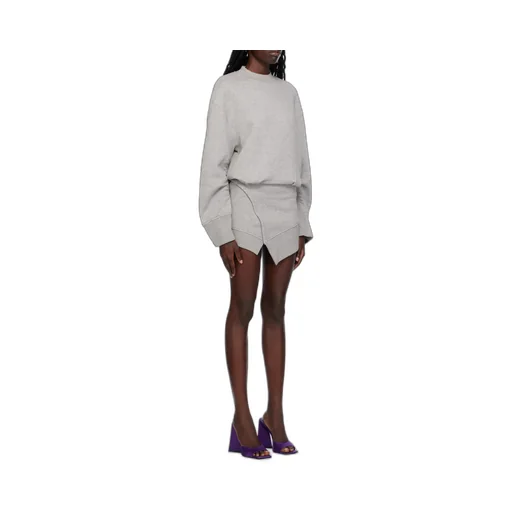 Ivory Long Sleeved Mini Dress