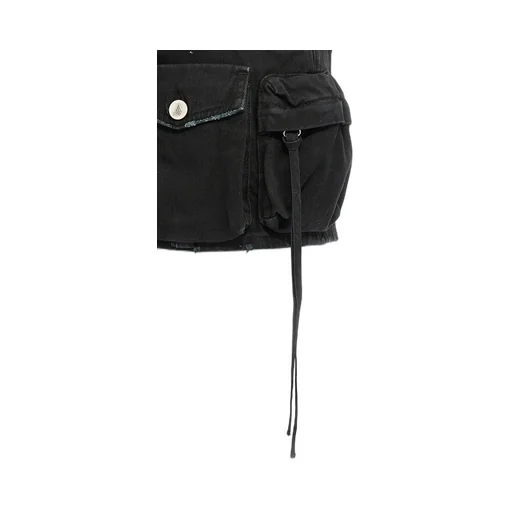 Fay Low-Rise Denim Miniskirt