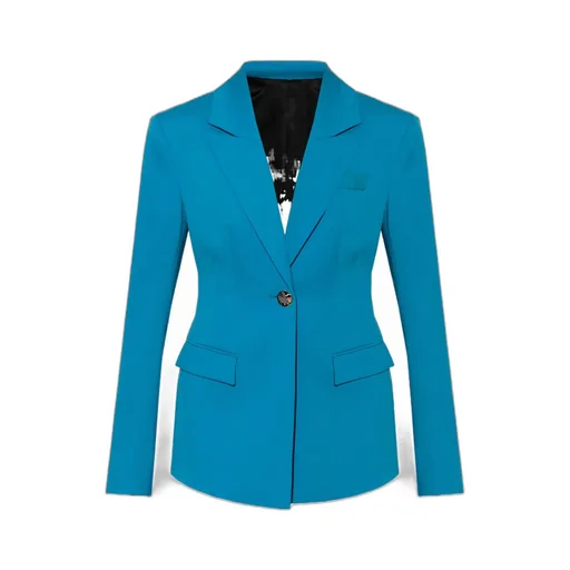 Single-Breasted Long-Sleeved Blazer