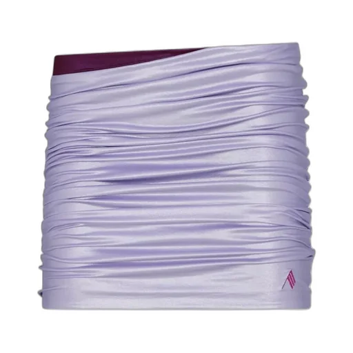 Metallic High Waist Beach Skirt