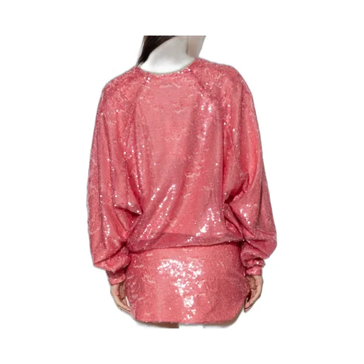 Gael Sequin-Embellished V-Neck Mini Dress