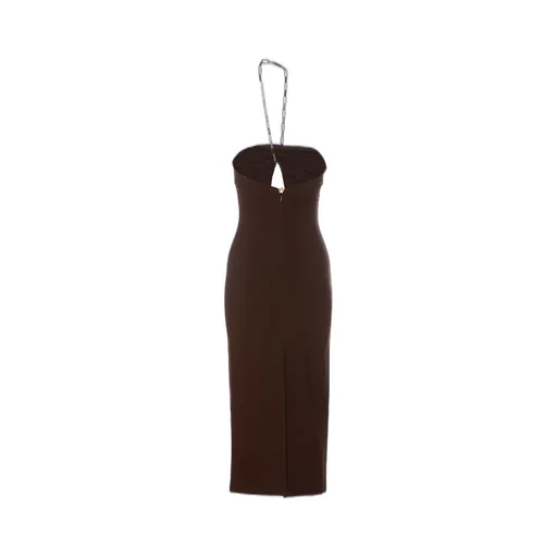 Chain Detailed Halterneck Dress
