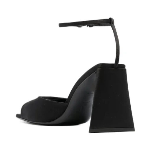 Piper Square Toe Satin Sandals