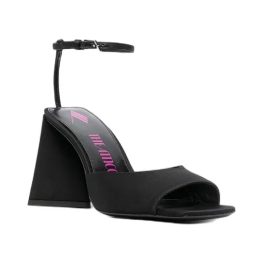 Piper Square Toe Satin Sandals