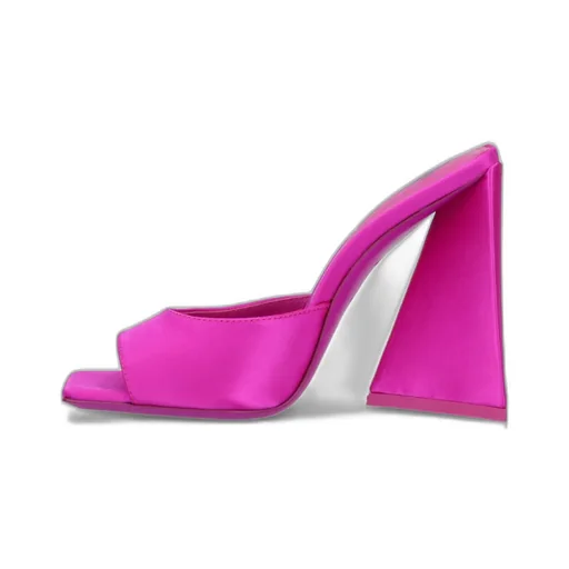 Devon Square-Toe Satin Finish Mules