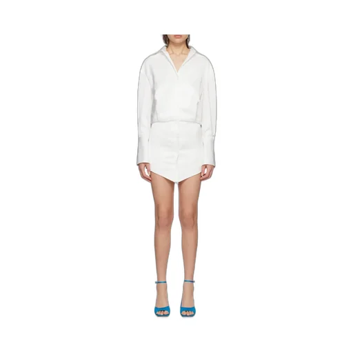 Silvye Collared Button-Up Mini Dress