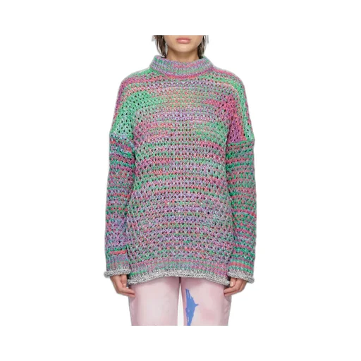 Crewneck Openwork Sweater