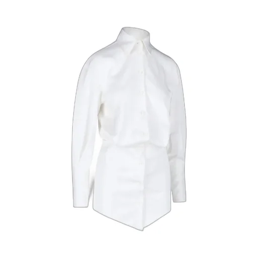 Silvye Collared Button-Up Mini Dress