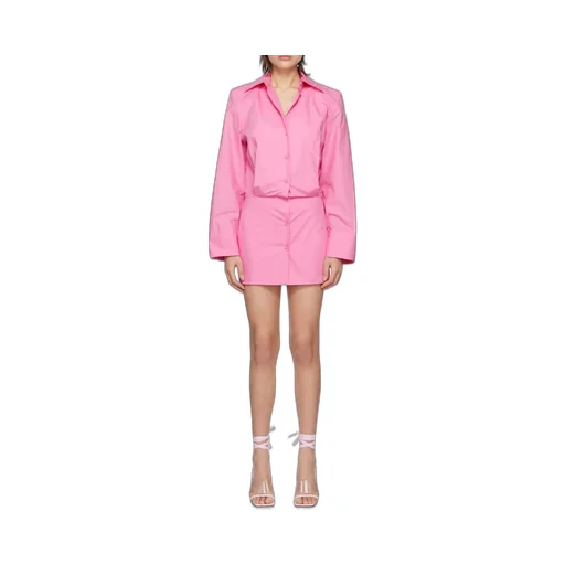 Margot Buttoned Long-Sleeved Shirt Dress