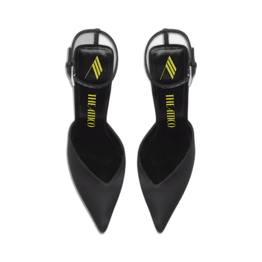 Perine Contrasting Heel Pointed Toe Pumps