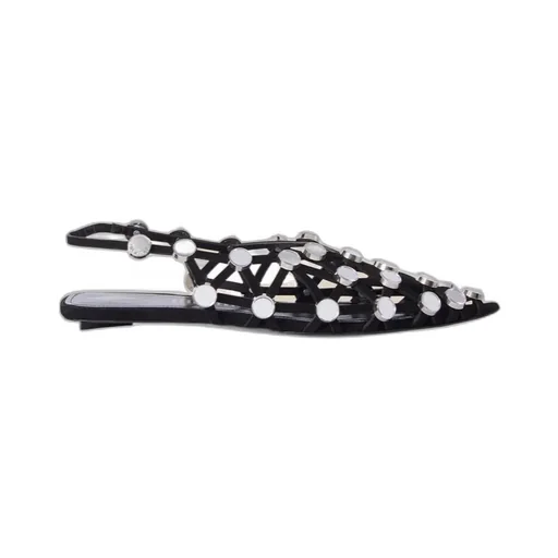 Grid Ballerina Flat Shoes