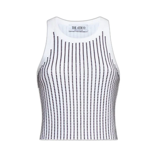 Embellished Ribbed Tank Top