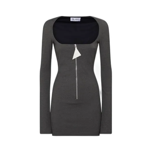 Scoop-Neck Midi Jersey Dress