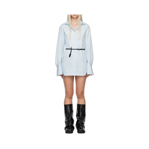 Long-Sleeved Mini Shirt Dress