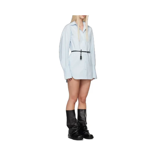 Long-Sleeved Mini Shirt Dress
