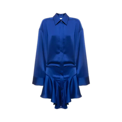 Ruffled Hem Mini Dress