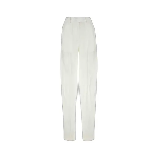 Straight Leg Pleated Trousers