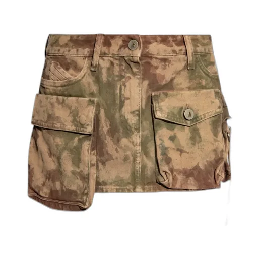 Fay Camouflage Printed Mini Skirt
