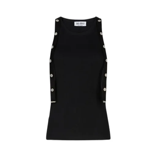 Logo Patch Ribbed Tank Top