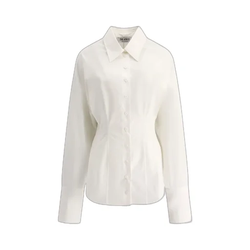Curved Hem Buttoned Shirt