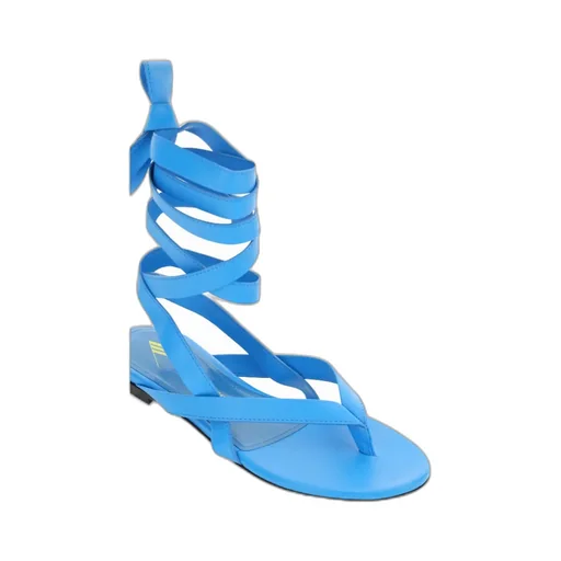 Lace-Up Flat Sandals
