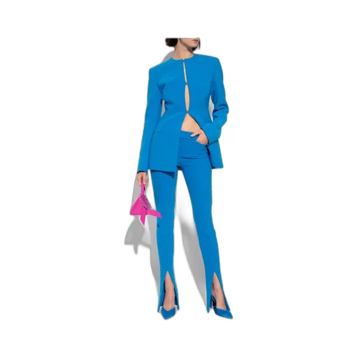 Front Slit Tailored Trousers