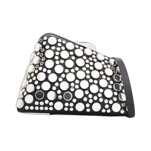 Midnight Stud-Embellished Clutch Bag