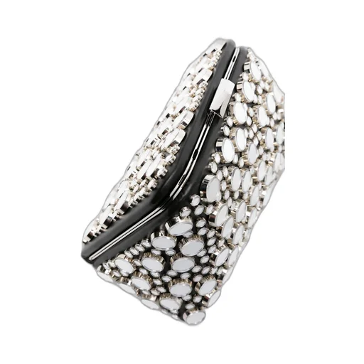 Midnight Stud-Embellished Clutch Bag