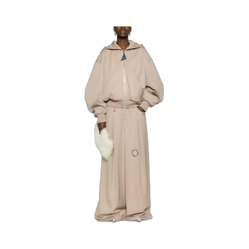Wide-Leg Pleated Trousers