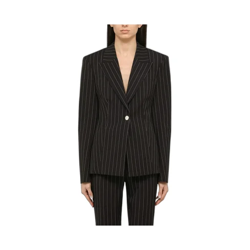 Single Breasted Striped Tailored Blazer
