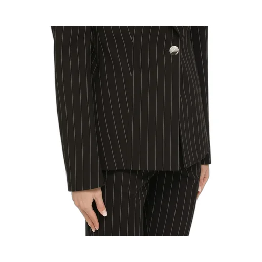 Single Breasted Striped Tailored Blazer
