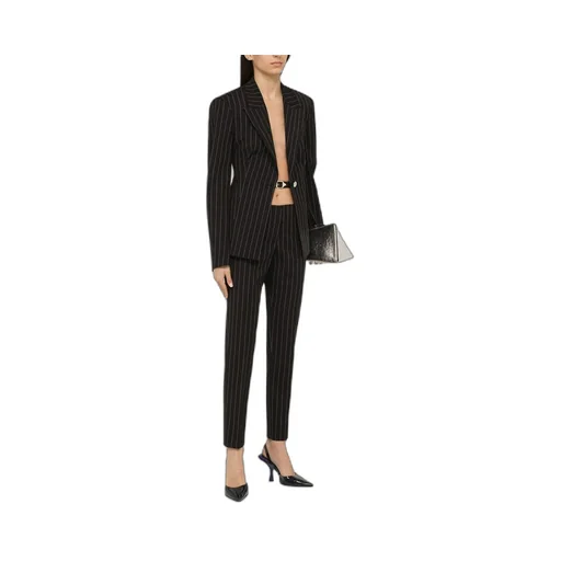 Single Breasted Striped Tailored Blazer