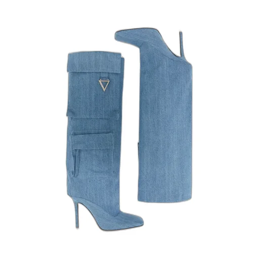 Sienna Denim Heeled Boots