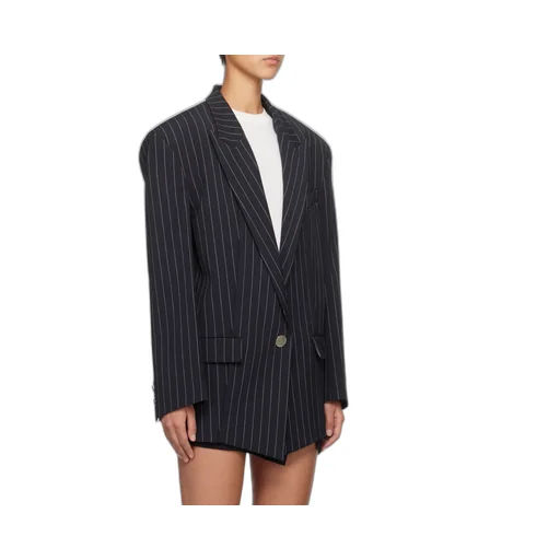 Glen Pinstriped Blazer