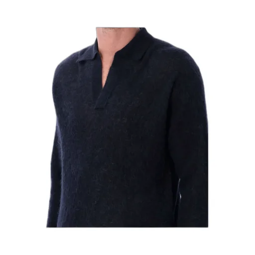 Sheer Knit Skipper Polo