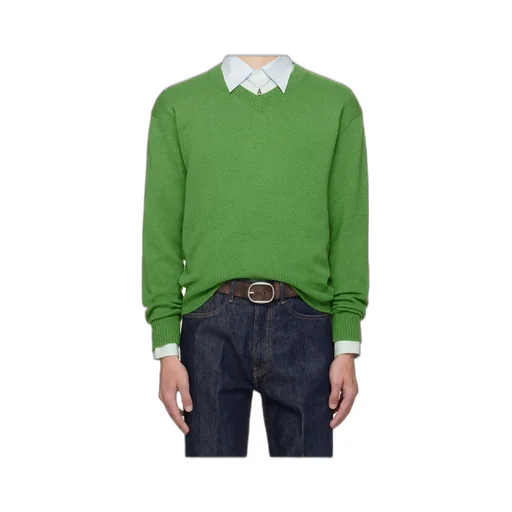 V-Neck Ribbed Sweater