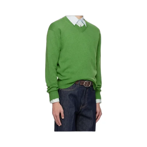 V-Neck Ribbed Sweater