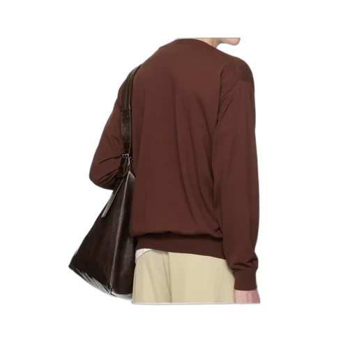 Round Neck Long-Sleeved Sweatshirt