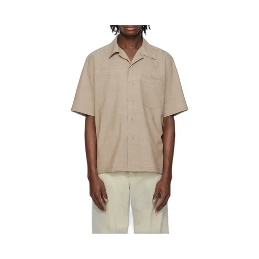 Tropical Wool Short-Sleeve Shirt