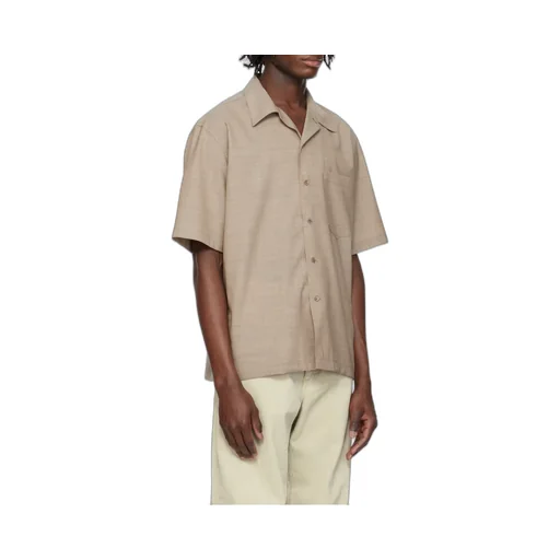 Tropical Wool Short-Sleeve Shirt