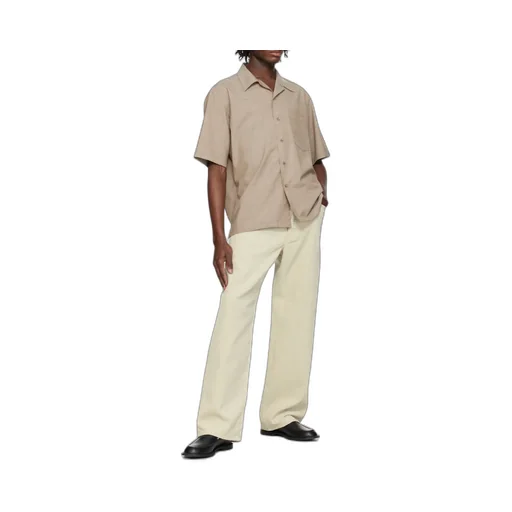 Tropical Wool Short-Sleeve Shirt