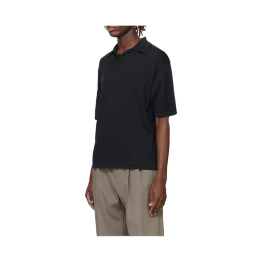 Short-Sleeved Wool Polo Shirt