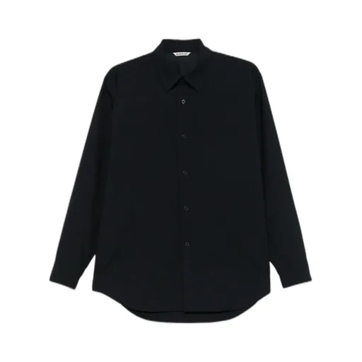 Tropical Wool Button-Up Shirt