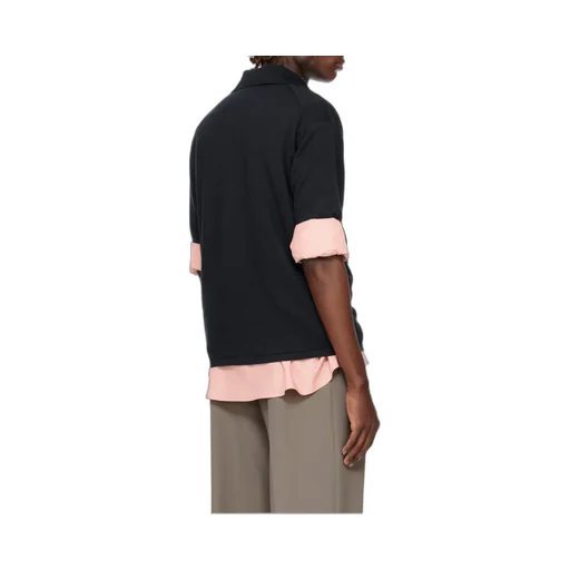 Short-Sleeved Wool Polo Shirt