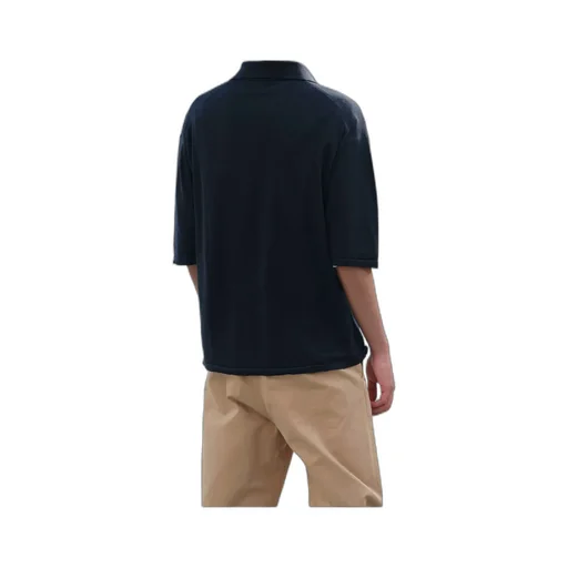 Short-Sleeved Wool Polo Shirt